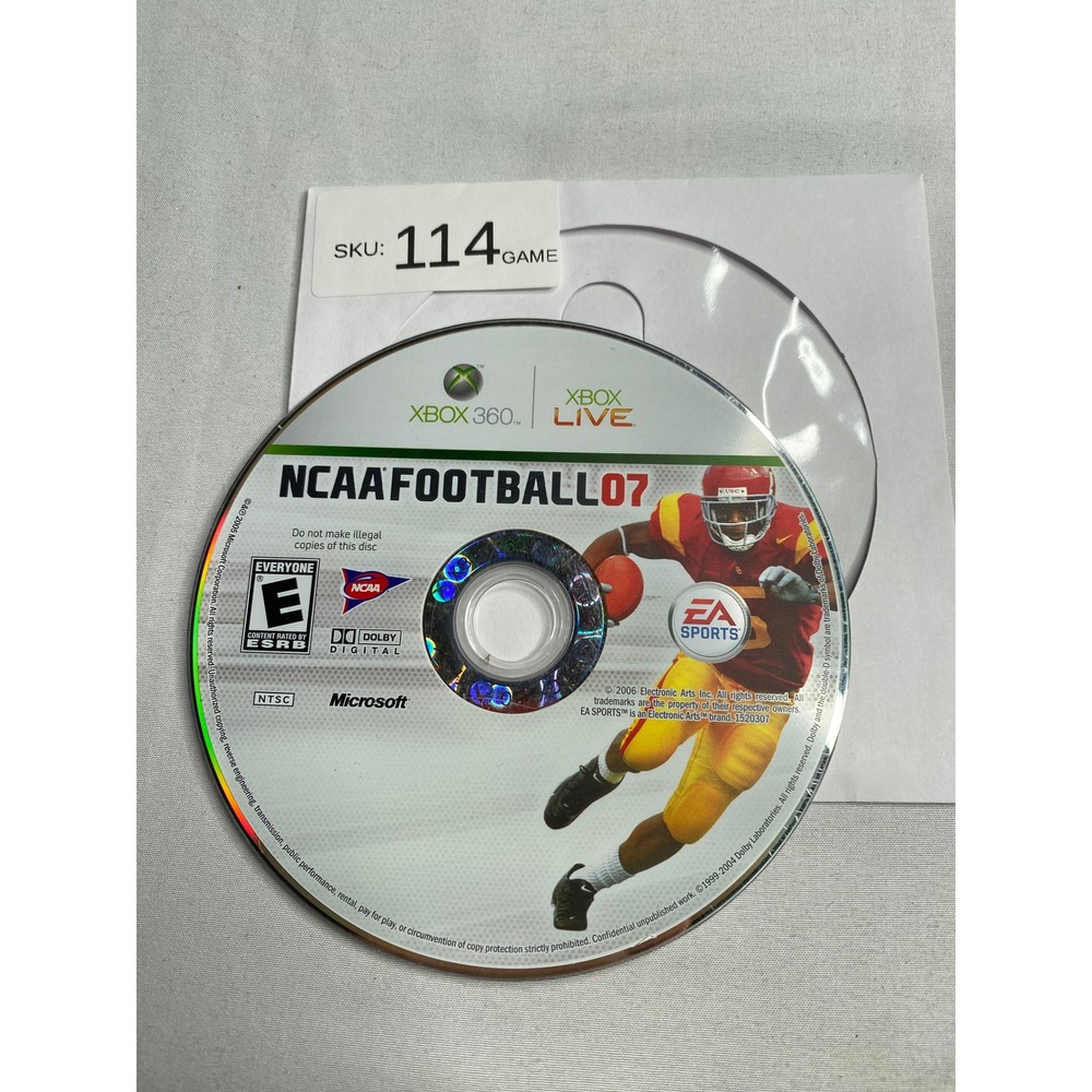 NCAA Football 07 Xbox 360